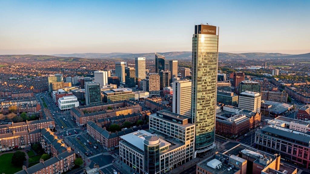 Manchester skyline and cityscape in Greater Manchester
